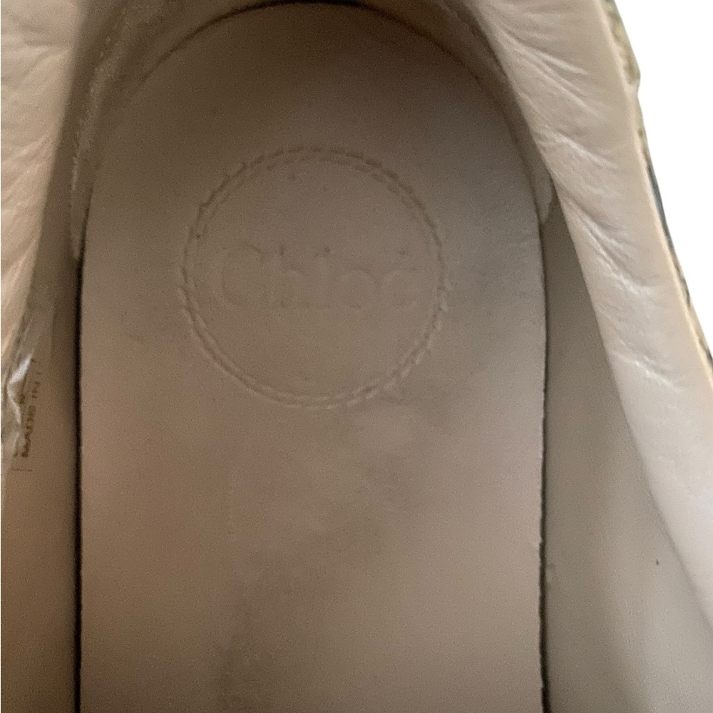 Chloé Python Print Leather Platform Sneakers Made in Italy Size 39 - Picture 8 of 12